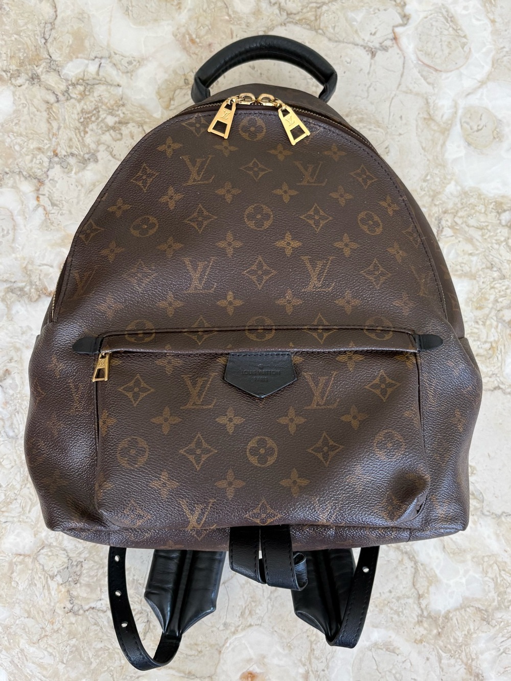 Louis Vuitton Palm Springs Backpack MM – Monogram / Black Leather Unisex - Picture 4 of 15